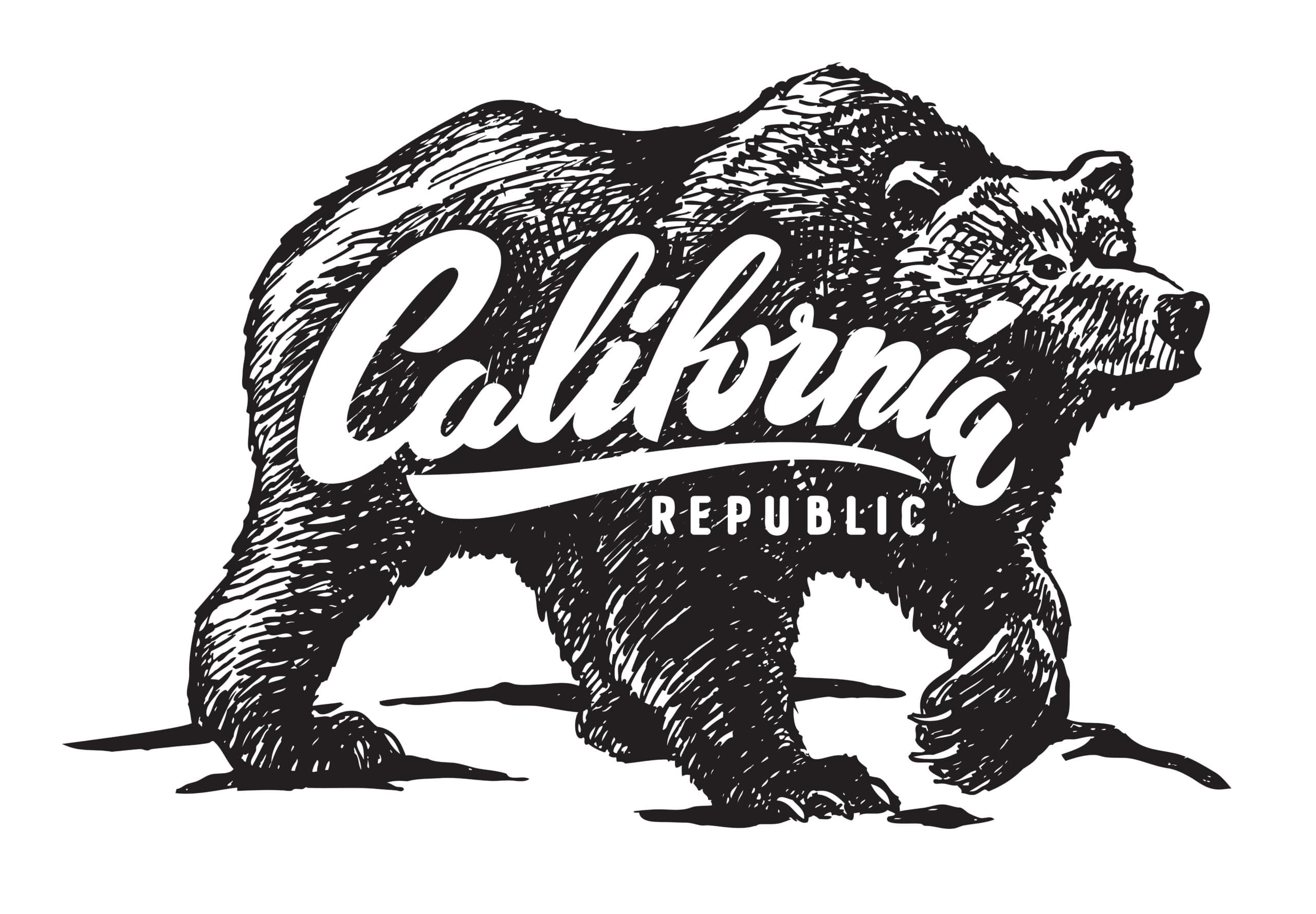 Illustration of a bear with ‘California’ in stylized lettering above it.