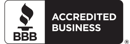 BBB Accredited Business logo in black and white