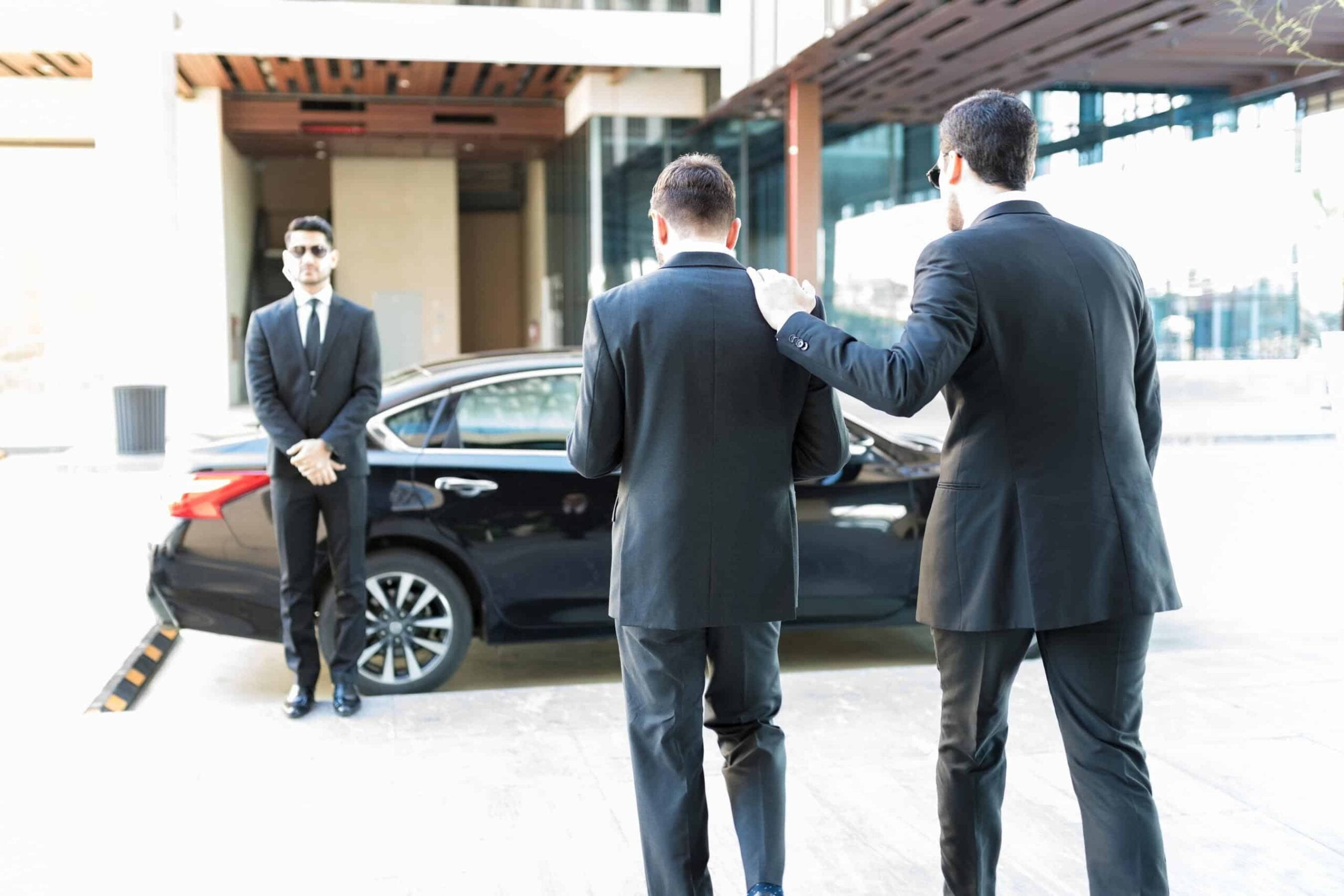 Belle Meade security challenges addressed through coordinated executive protection during vehicle arrivals and departures.